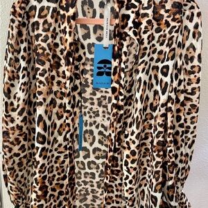 Hunter Bell Leopard Print Blouse